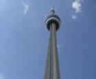 Си-Эн Тауэр, связи и смотровая башня с высоты более 553 метров, Торонто, Онтарио, Канада